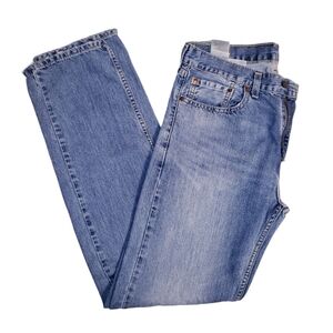 Levi's Men 505 Medium Wash Straight Leg Denim Jeans